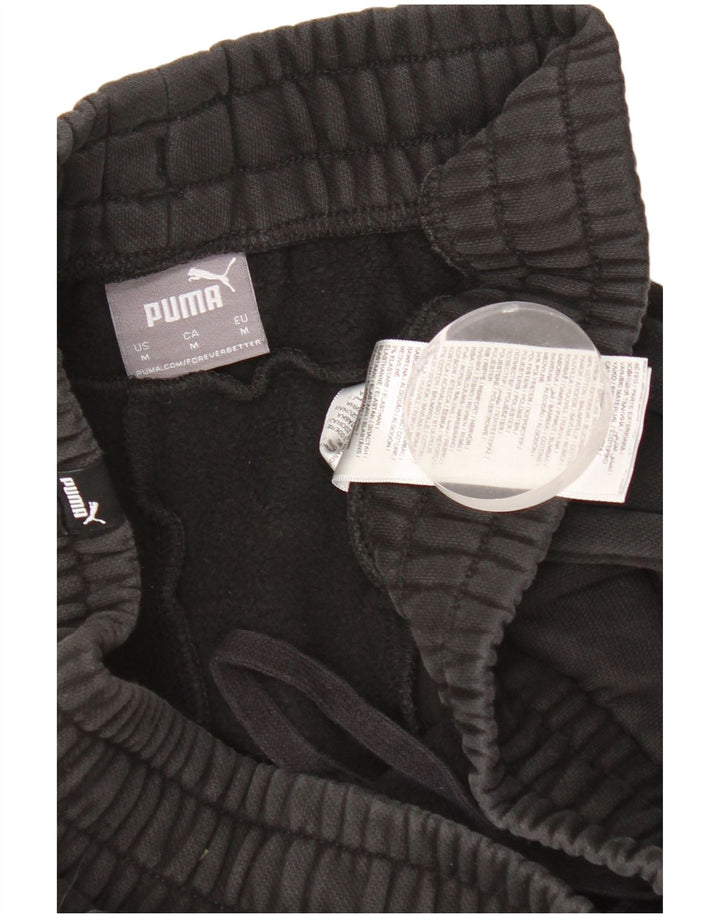 Pantaloni da tuta da uomo Puma Joggers Medium Black Cotton