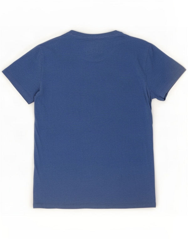 Superdry Mens T-Shirt Top Medium Blue Cotton