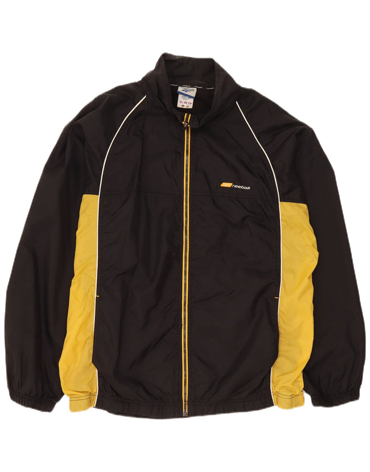 Giacca da tuta da uomo Reebok Loose Fit, color block medio nero