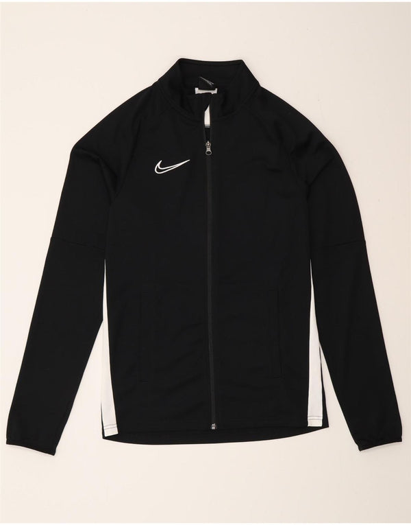 Giacca da tuta Nike Dri Fit da uomo, piccola, in poliestere color block nero