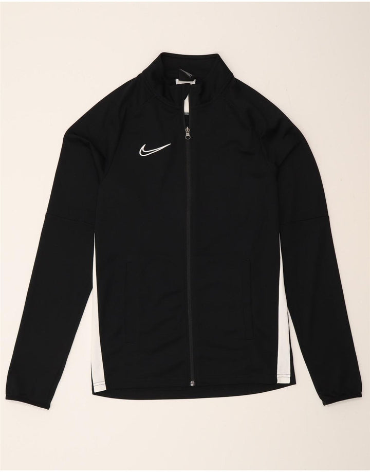 Giacca da tuta Nike Dri Fit da uomo, piccola, in poliestere color block nero