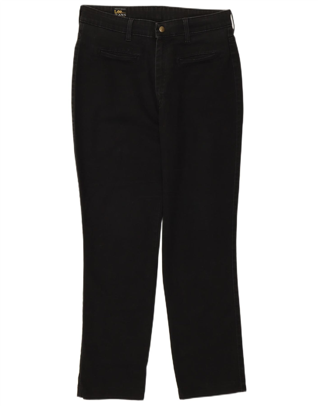 Jeans dritti da donna Lee W34 L28 cotone nero