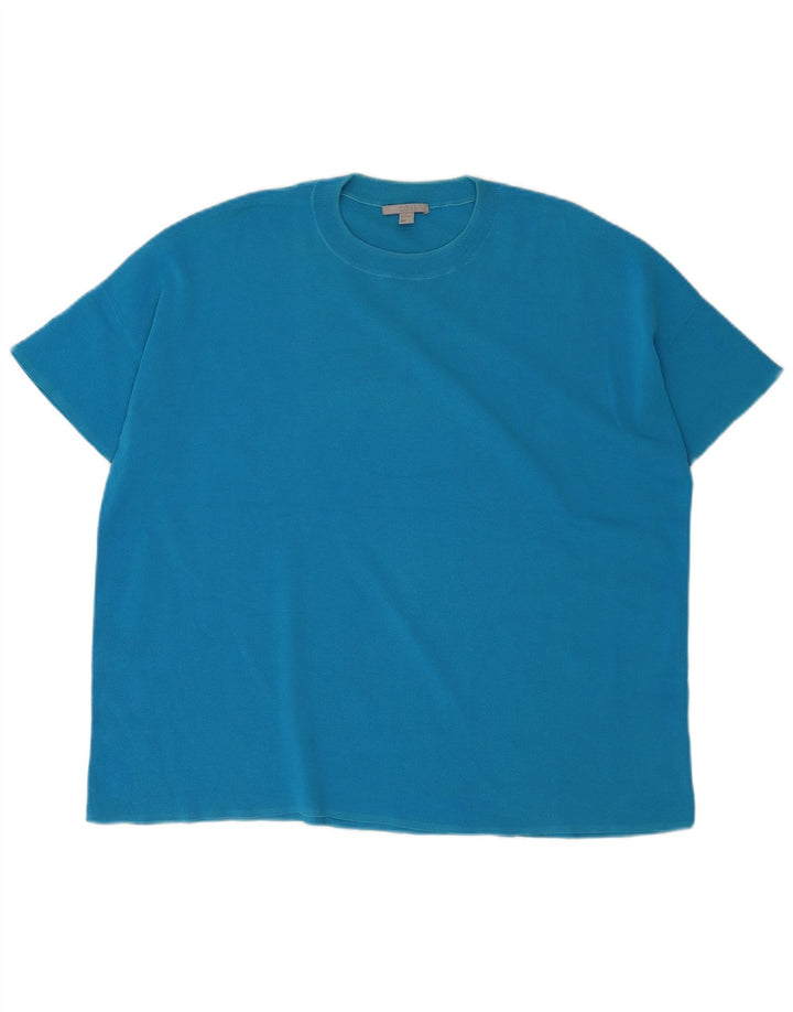T-shirt da uomo Cos Top in cotone blu medio
