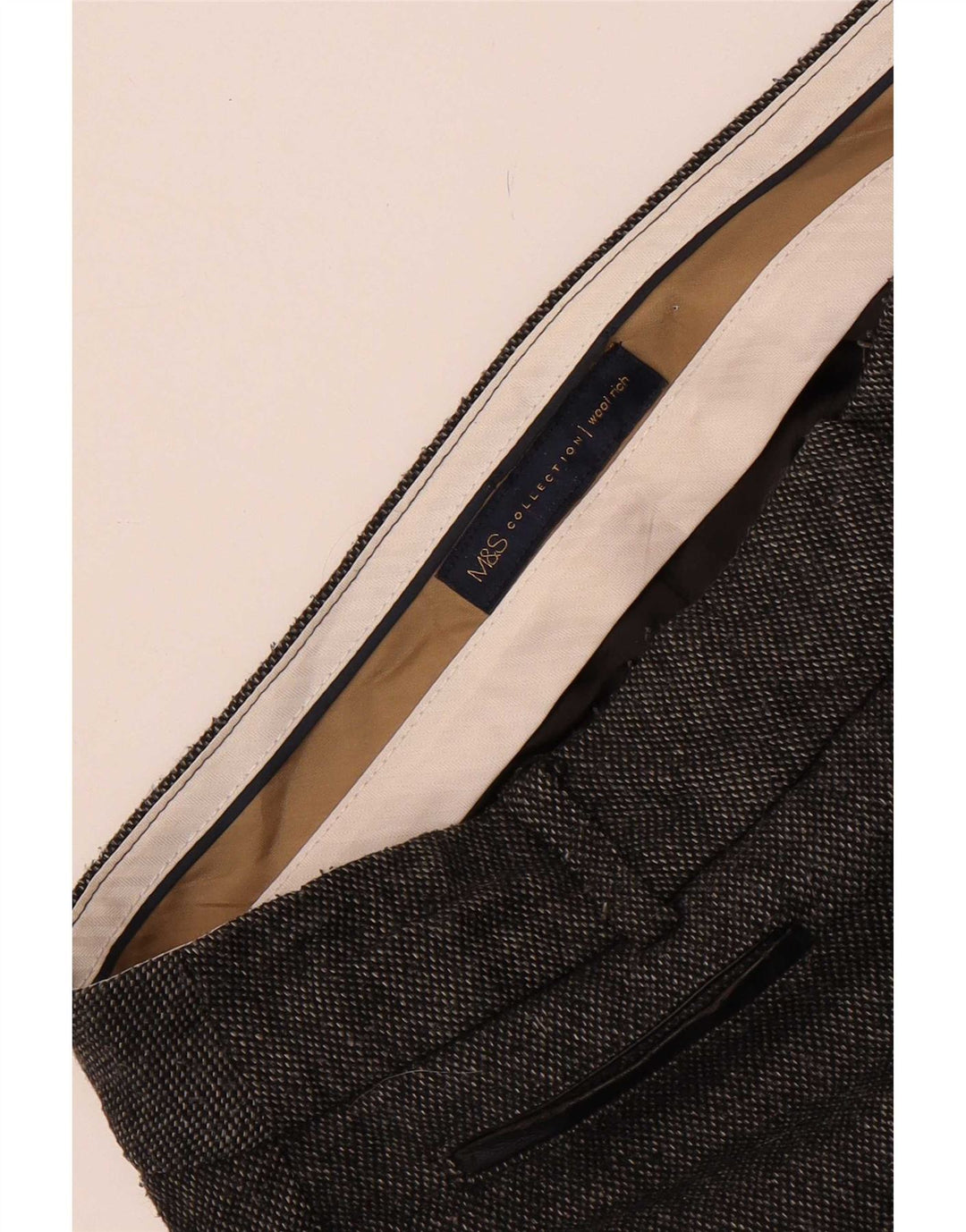 Pantaloni casual slim da donna Marks & Spencer W30 L26 Grigi