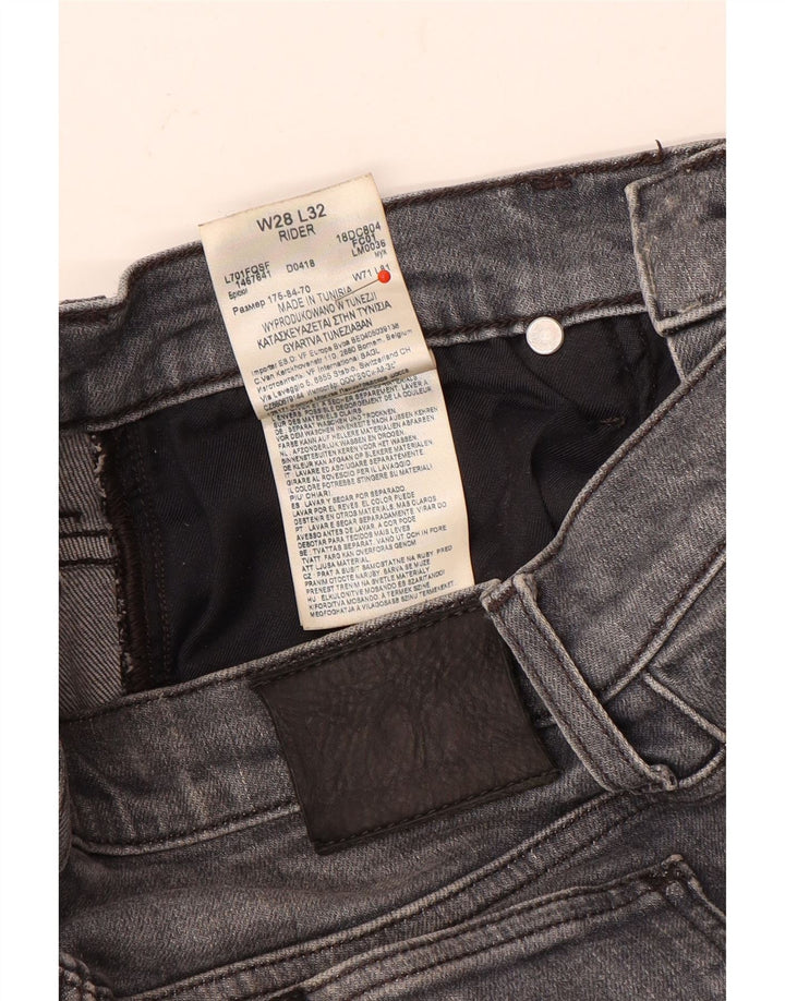 Jeans Lee Rider Slim da donna W28 L32 in cotone grigio