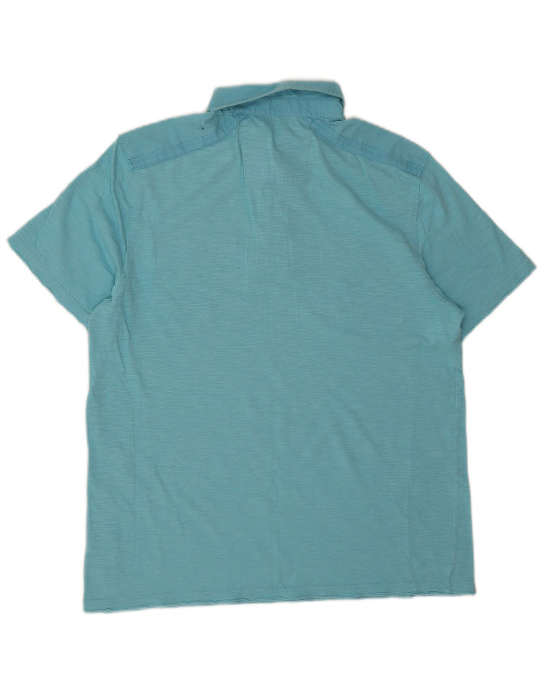 CALVIN KLEIN Polo da uomo piccola in cotone screziato blu