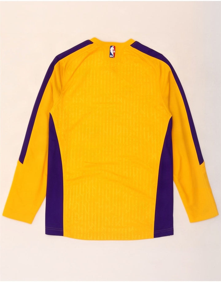 Adidas Uomo Lakers Graphic Top manica lunga Small Yellow Colourblock