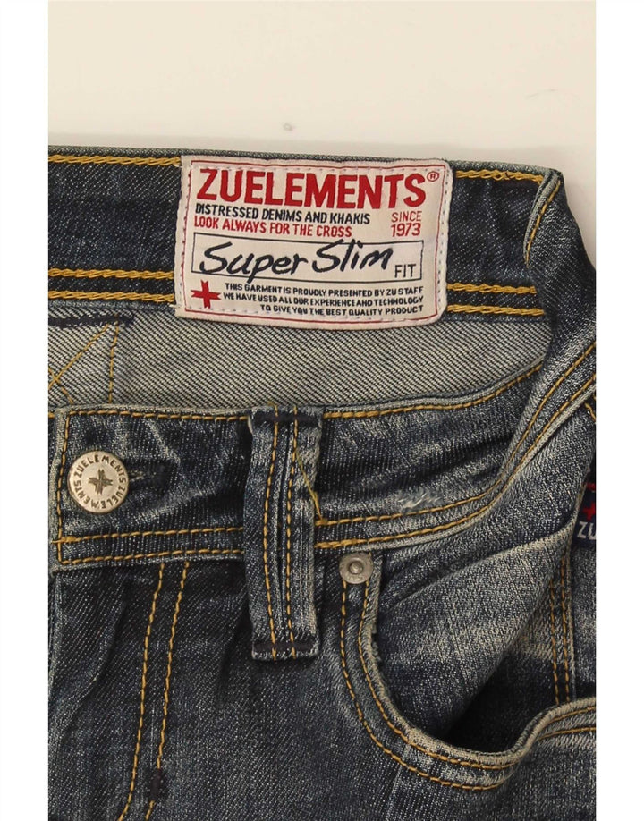 Jeans skinny effetto invecchiato da donna Zu Elements W26 L31 cotone blu