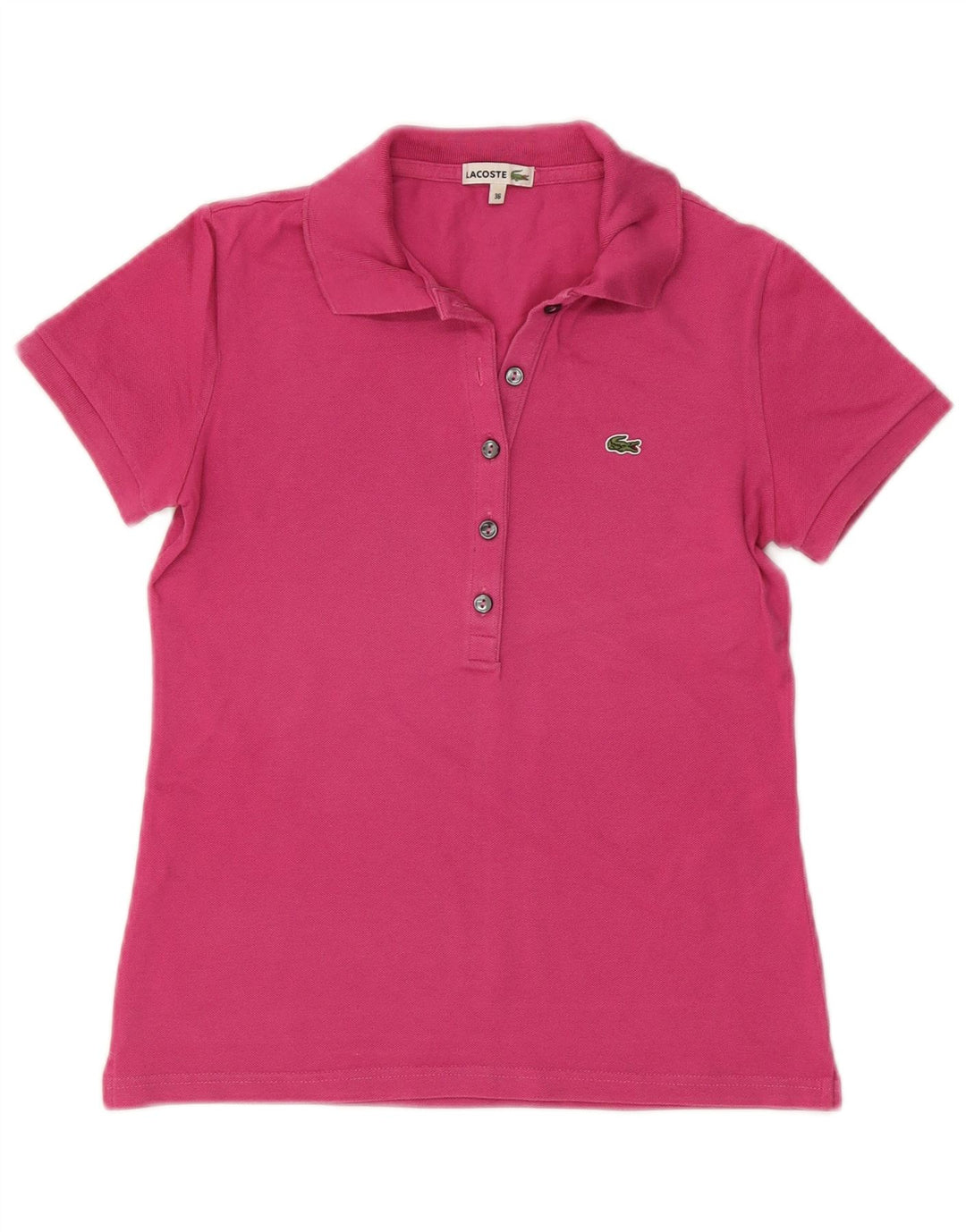 Polo da donna LACOSTE EU 36 piccola cotone rosa