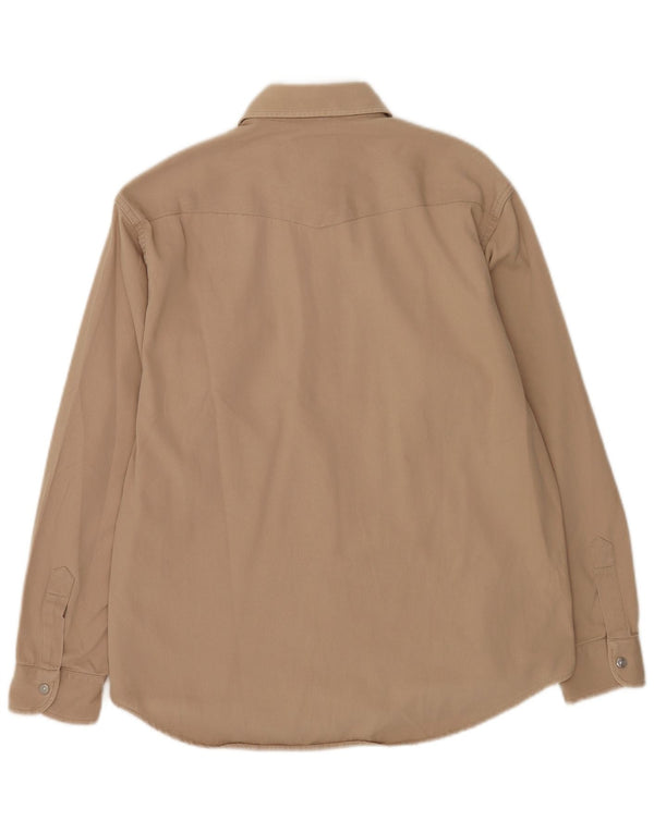 Camicia da uomo Carrera in cotone marrone medio