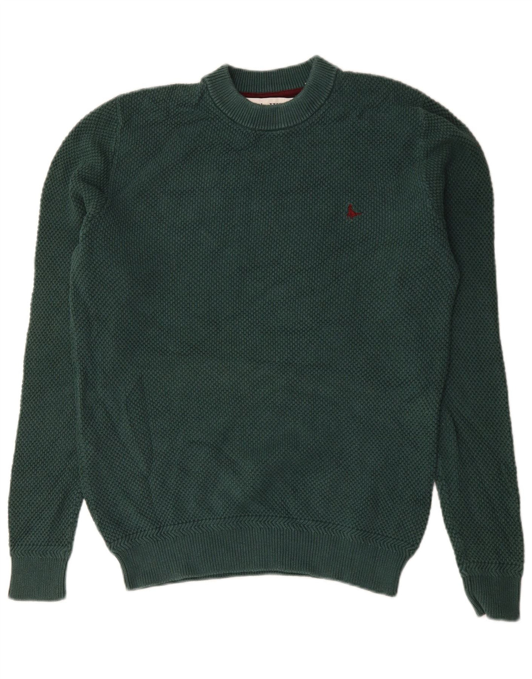 Maglione maglione girocollo da uomo Jack Wills in cotone verde medio