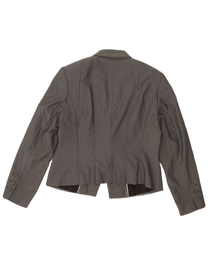 Giacca blazer a 1 bottone Marks & Spencer da donna UK 14 Poliestere grigio medio