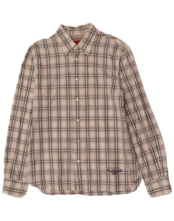 Camicia Levi's da uomo piccola in cotone a quadri grigi