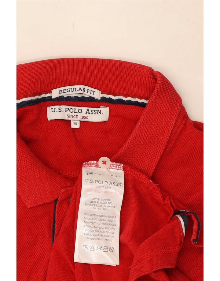 Polo Assn. Camicia grafica da uomo vestibilità regolare in cotone rosso medio