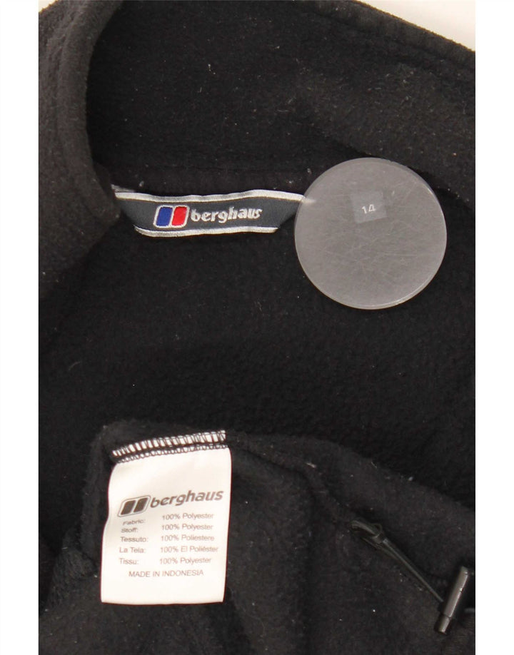 Gilet in pile da donna Berghaus UK 14 grande poliestere nero