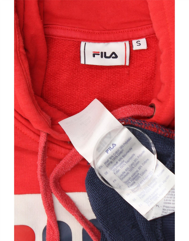 Maglione con cappuccio grafico da donna FILA piccolo multicolore color block