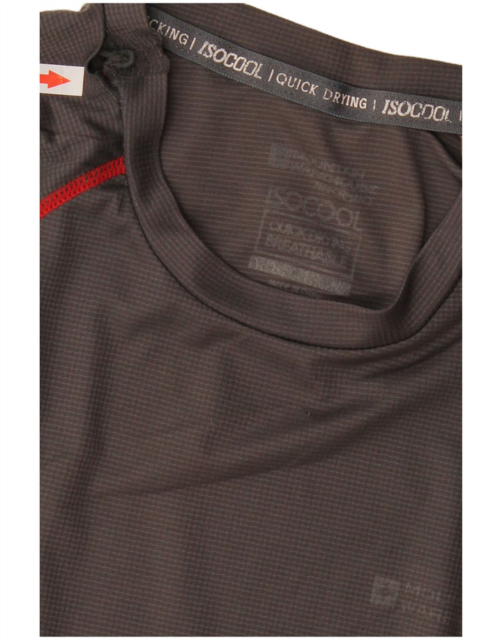 MOUNTAIN WAREHOUSE T-shirt da uomo Top piccolo grigio a quadri