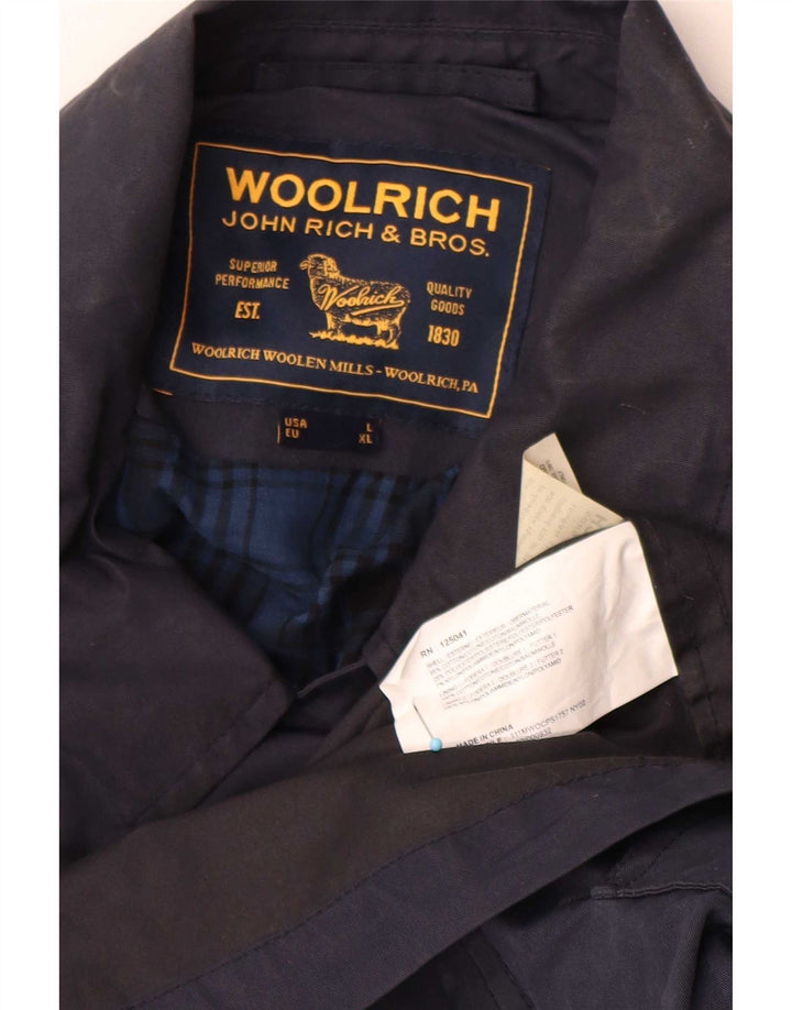 Trench da donna Woolrich UK 18 XL Cotone blu navy