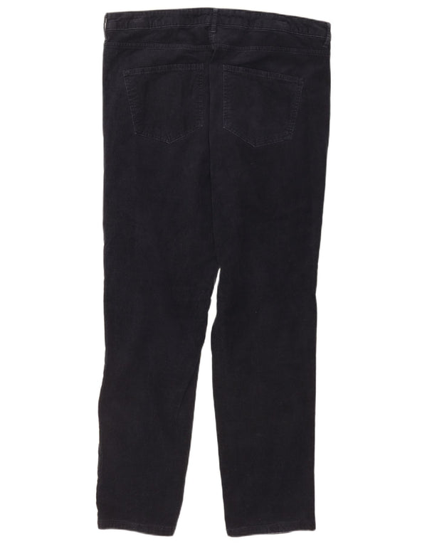 Pantaloni da donna in velluto a coste affusolati Marks & Spencer UK 18 XL W36 L29 Blu navy
