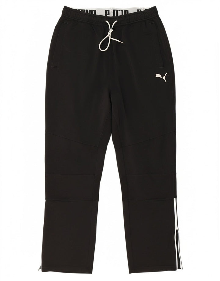 PUMA Mens Graphic Tracksuit Trousers Large  Black Polyester
