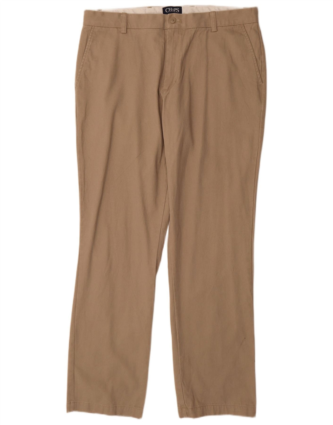 Pantaloni chino dritti da uomo CHAPS W36 L34 cotone beige