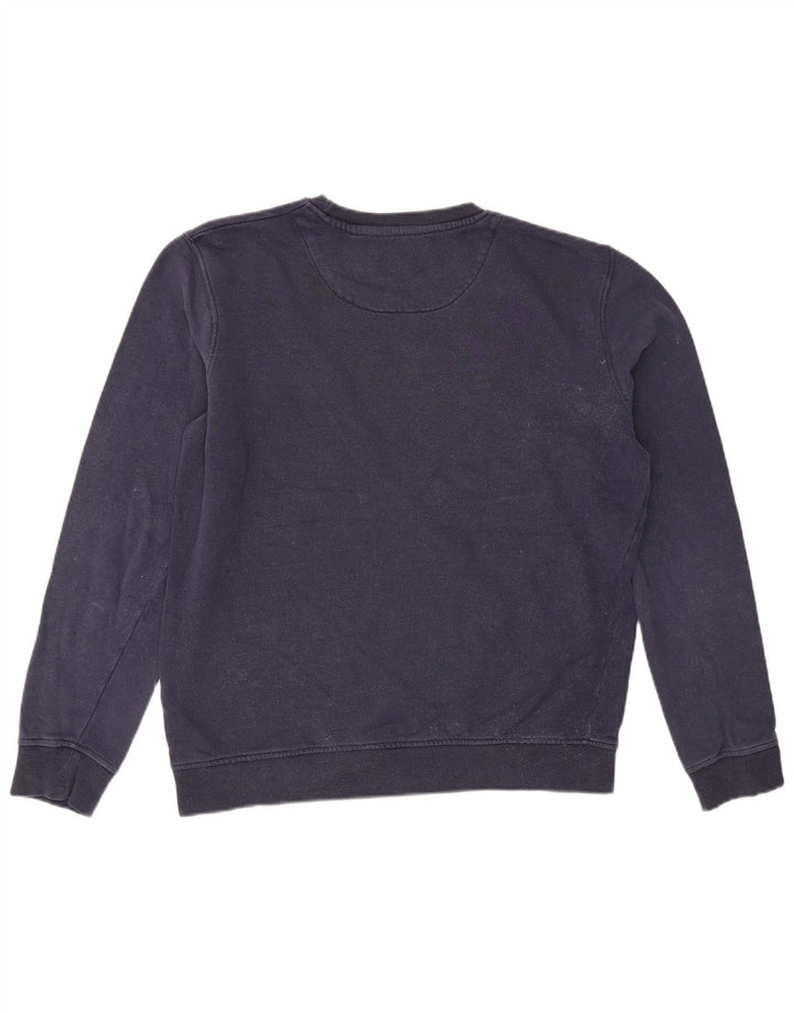Felpa grafica da uomo Lyle & Scott, maglione medio, blu navy, color block