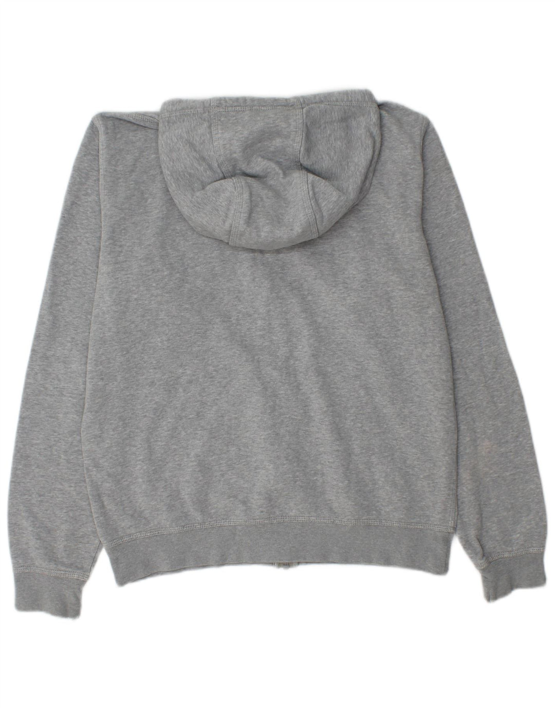 Felpa con cappuccio e zip Nike da uomo in cotone screziato grigio medio