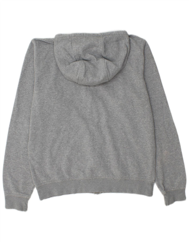 Felpa con cappuccio e zip Nike da uomo in cotone screziato grigio medio