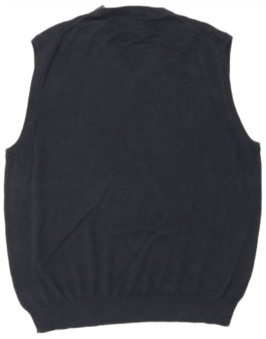 CHAPS Mens Vest Tank Top XL Navy Blue Cotton