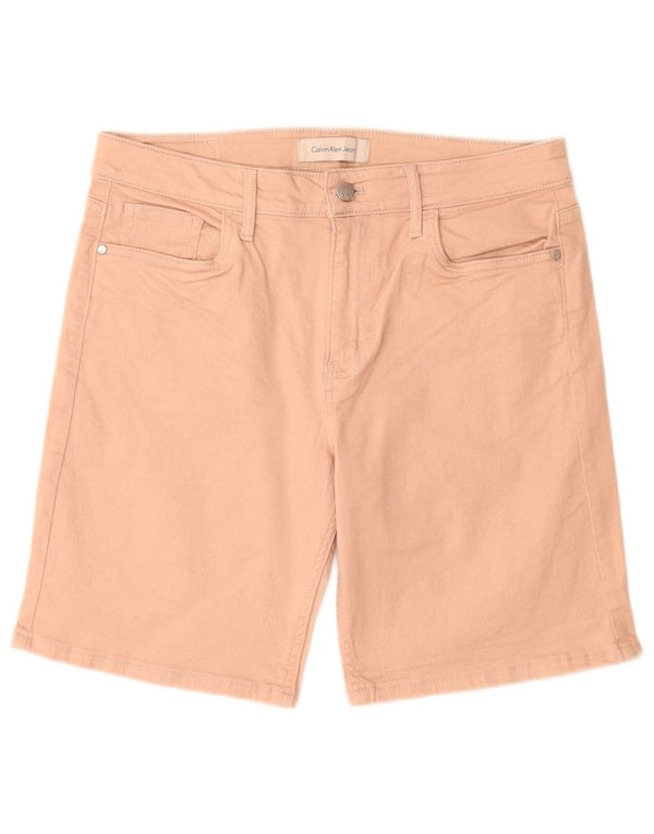 Pantaloncini di jeans da uomo Calvin Klein W31 cotone rosa medio