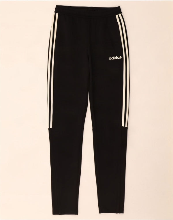 Pantaloni da tuta Adidas Climalite da uomo piccoli in poliestere nero