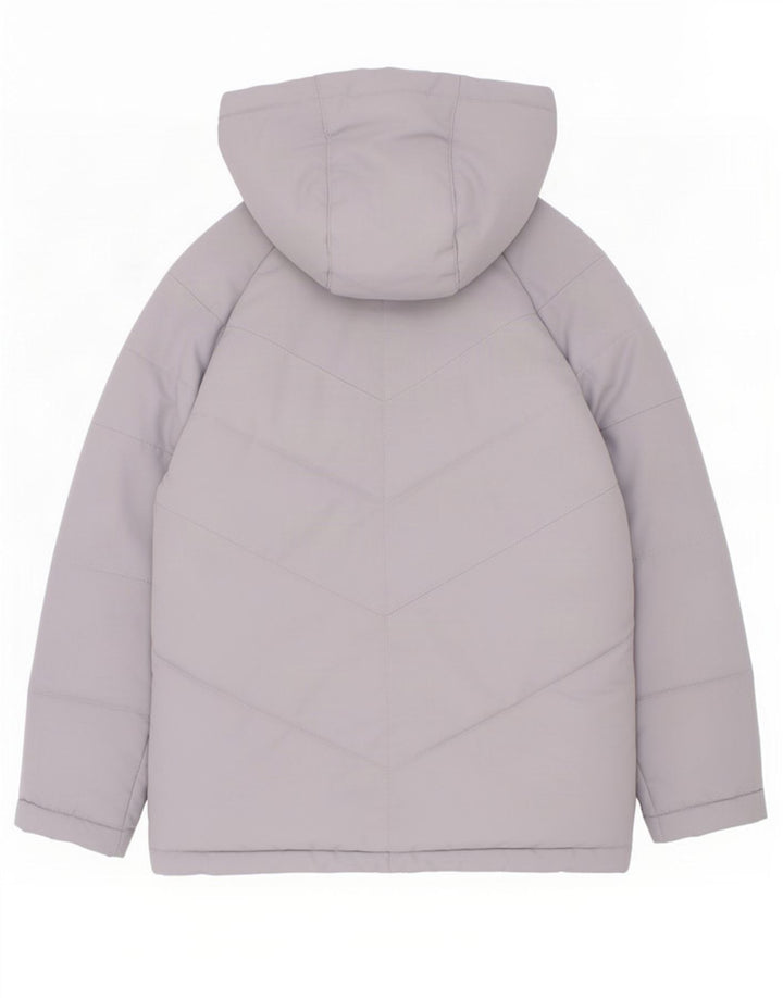 Giacca imbottita con cappuccio Nike da ragazzo 5-6 anni in poliestere grigio medio