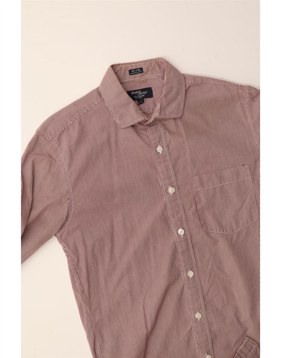 J. CREW Mens Shirt Size 14 1/2 Small Red Check Cotton Vintage J. Crew and Second-Hand J. Crew from Messina Hembry 