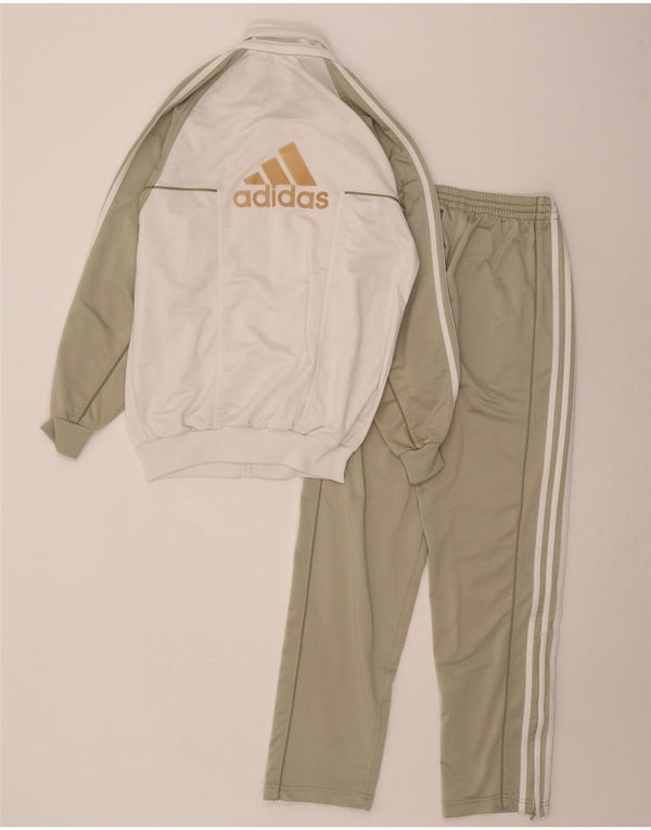 Tuta intera Adidas da uomo con grafica UK 32/34 XS poliestere color block verde