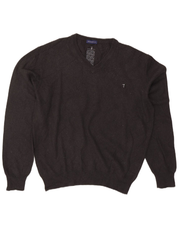 Maglione Uomo Trussardi Jeans con Scollo a V 3XL Grigio