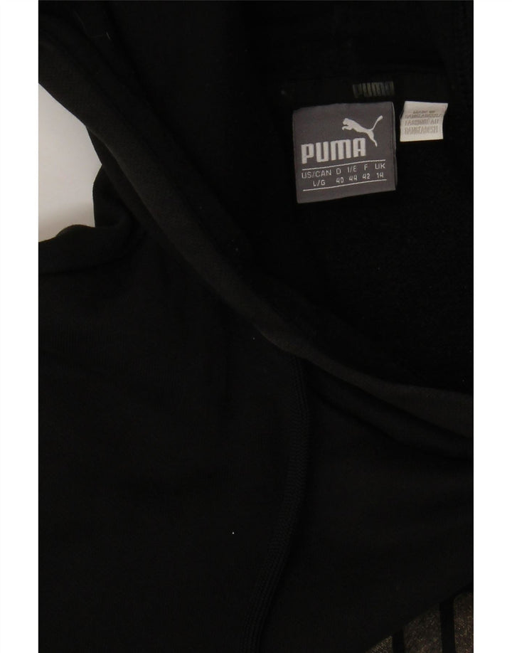 Felpa con cappuccio grafica da donna Puma UK 14 media nera