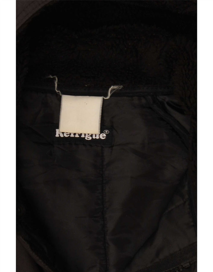 Cappotto imbottito con cappuccio da uomo Refrigue UK 38 medio nero