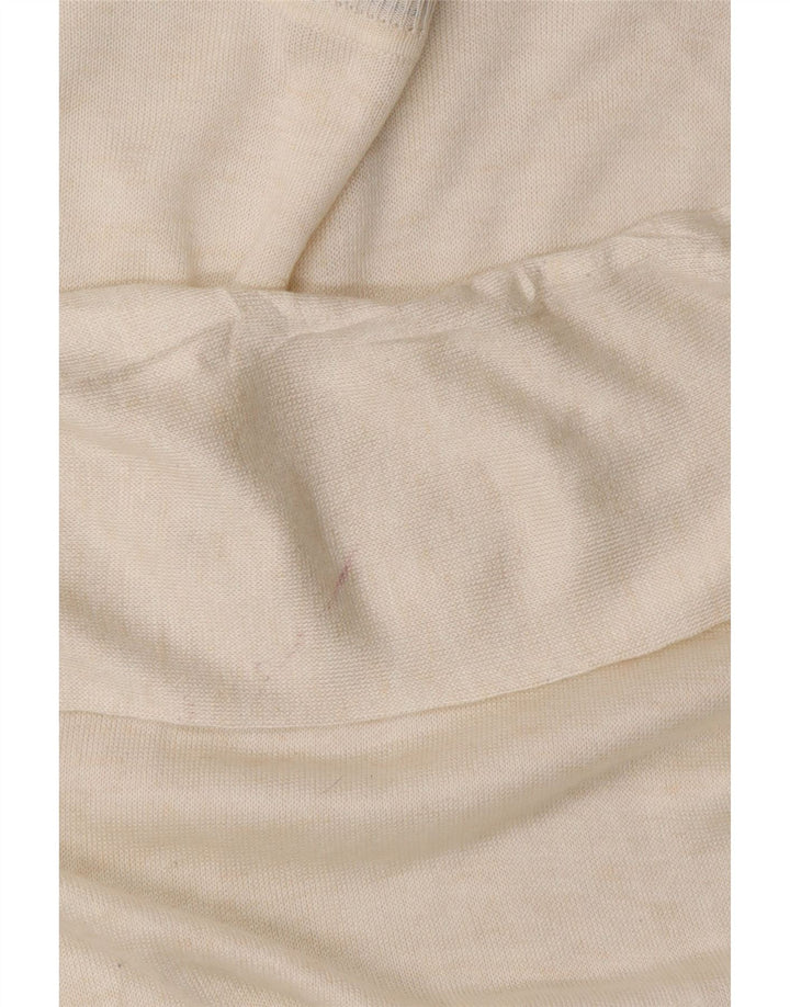 Maglione ZARA da donna con scollo a barca UK 14 medio bianco