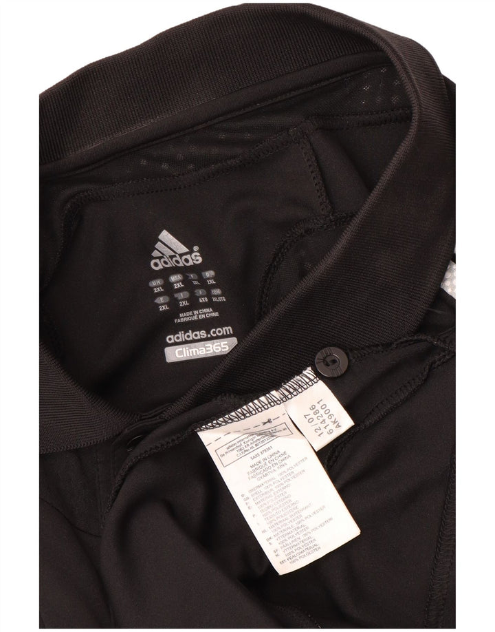 Polo Adidas Uomo Clima 365 2XL Poliestere color block nero