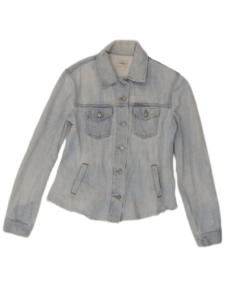 Giacca di jeans da donna Calvin Klein Jeans UK 10 piccola cotone blu