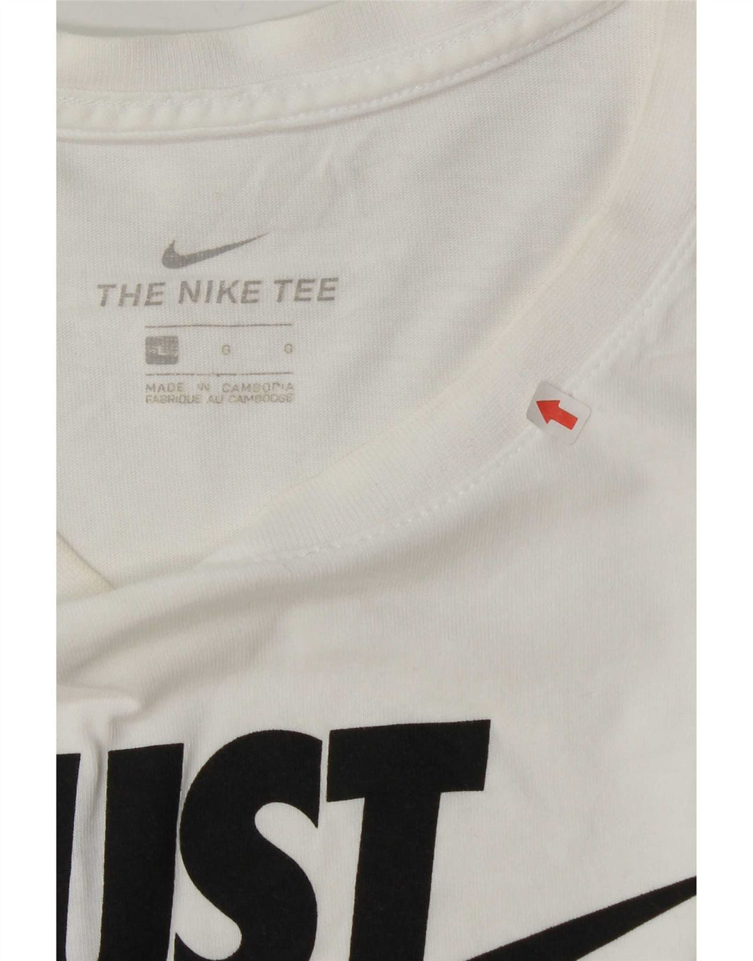 T-shirt grafica da uomo Nike Top grande in cotone bianco