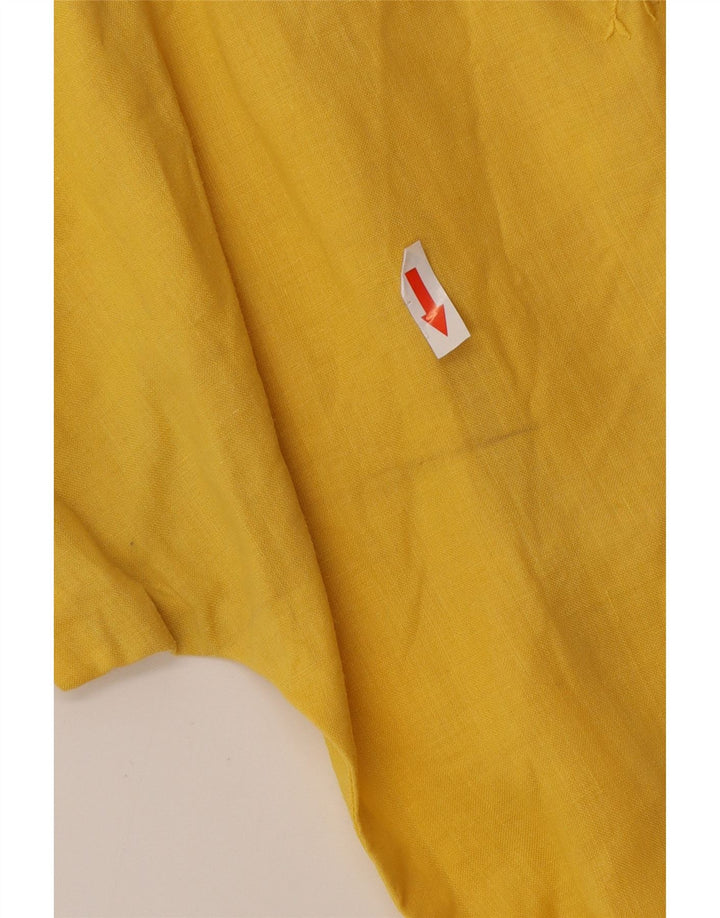 Abito a trapezio vintage da donna UK 16 grande giallo