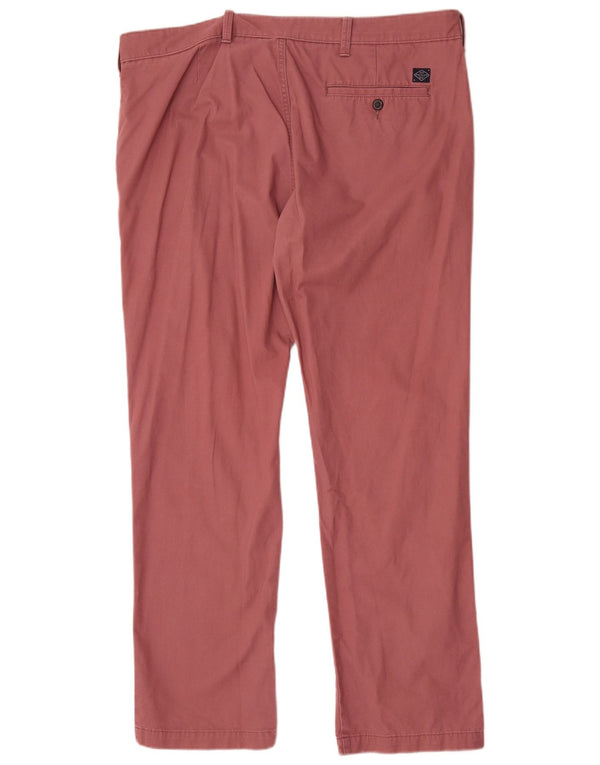Pantaloni chino dritti da uomo Marks & Spencer W40 L31 cotone rosa