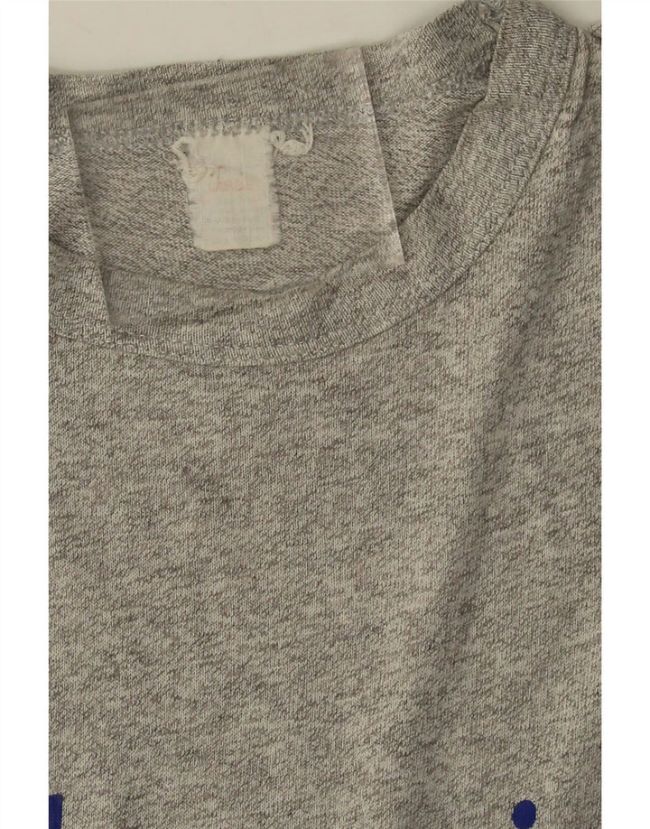 T-shirt grafica da uomo Champion Top grande grigio chiazzato