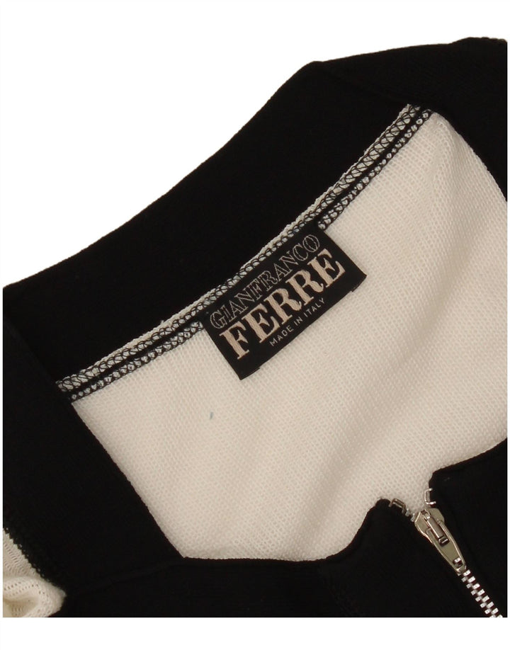 Maglione cardigan da donna Gianfranco Ferre UK 10 Small White Colourblock