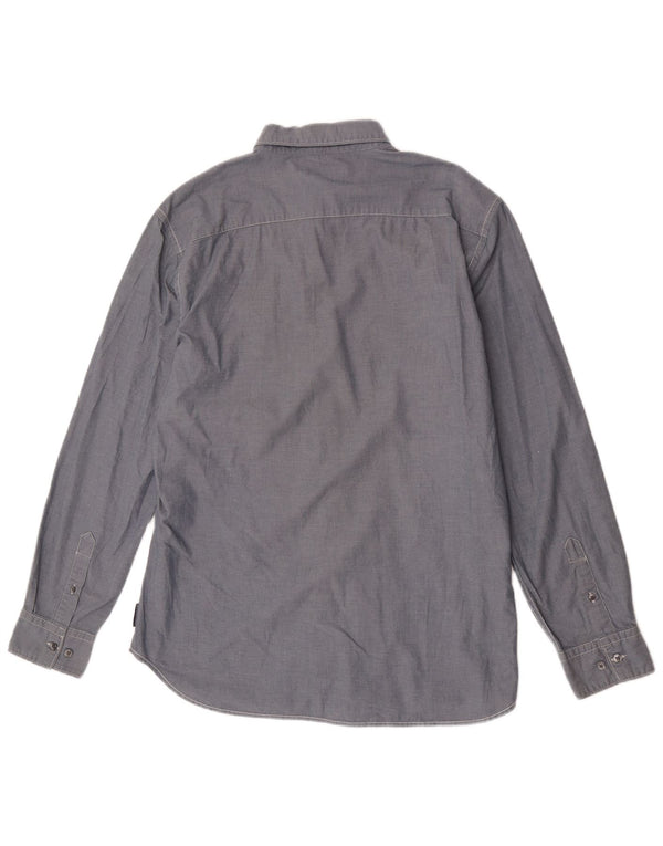 Camicia da uomo French Connection grande in cotone blu