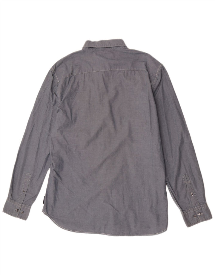 Camicia da uomo French Connection grande in cotone blu