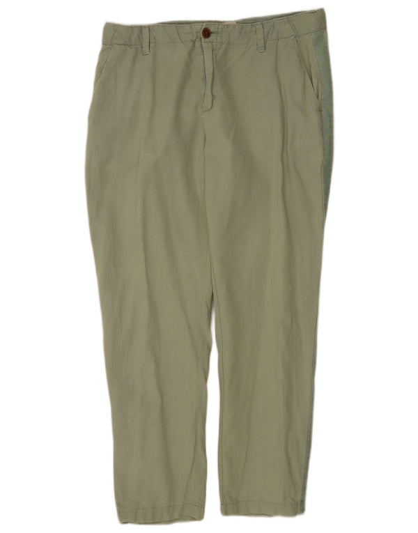 Pantaloni chino regolari Girlfriend da donna Gap EU 44 XL W34 L27 Lino verde