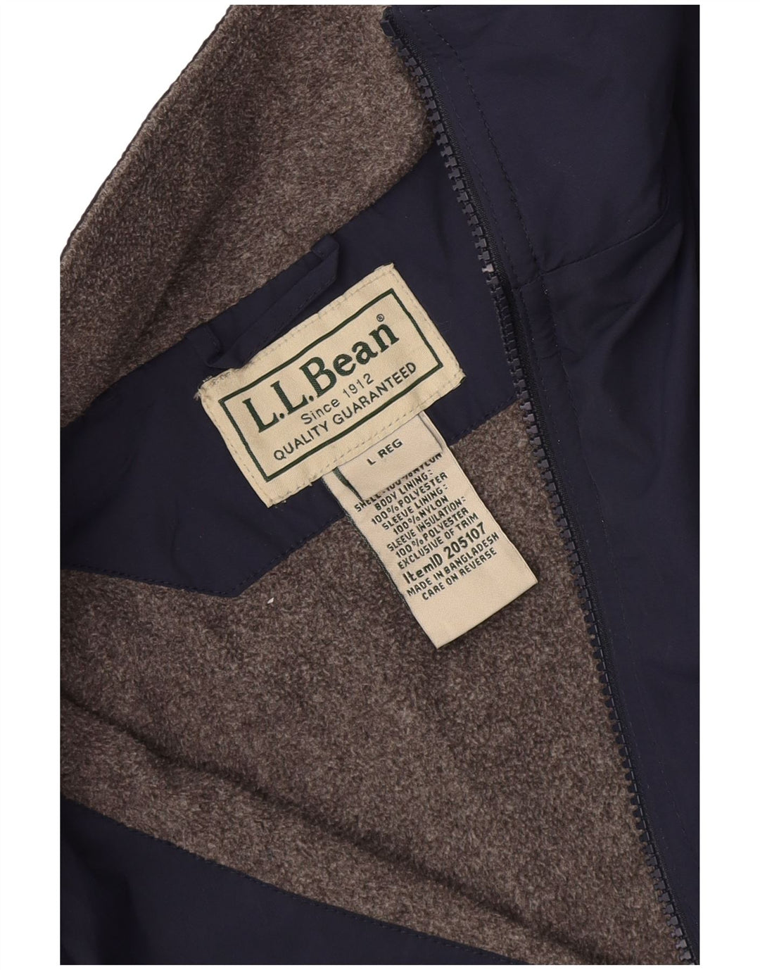Giubbotto bomber da uomo L.L.Bean UK 40 grande poliestere blu navy