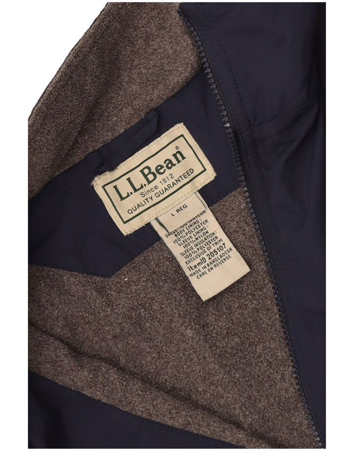 Giubbotto bomber da uomo L.L.Bean UK 40 grande poliestere blu navy